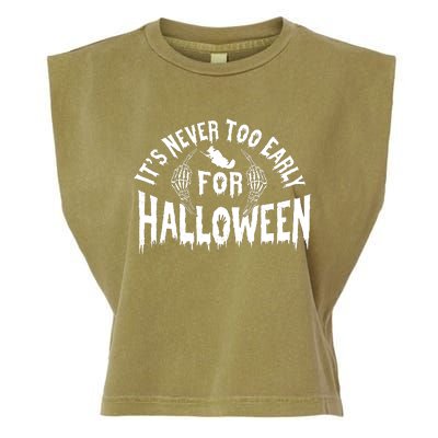 Its Never Too Early For Halloween Garment-Dyed Women's Muscle Tee