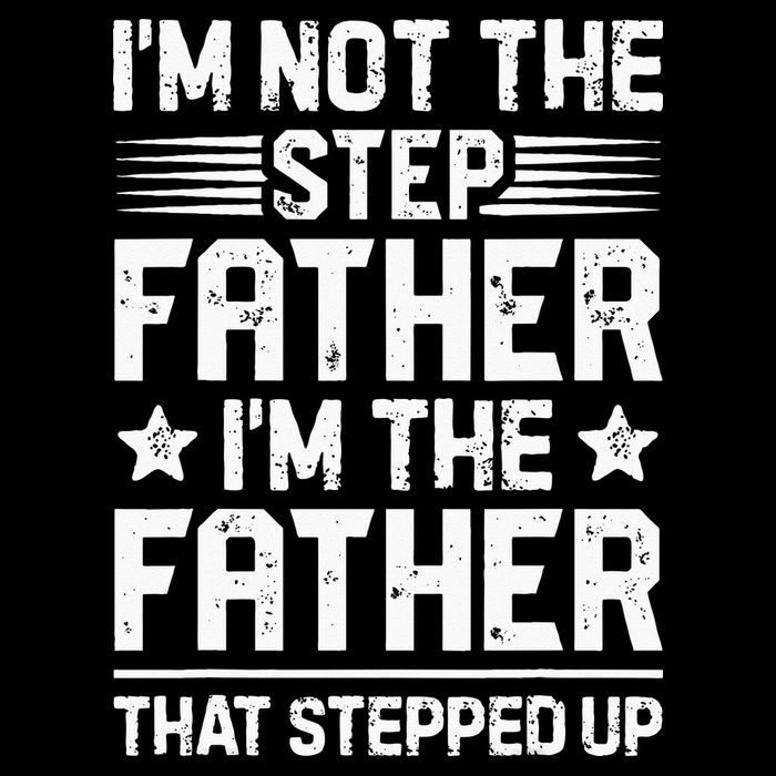 Im Not The Step Father Stepped Up Funny Dad Fathers Day Zip Tote Bag