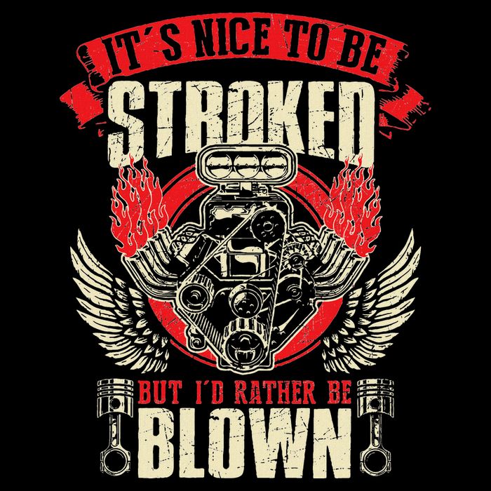 ItS Nice To Be Stroked But ID Rather Be Blown Engine Lover Poster