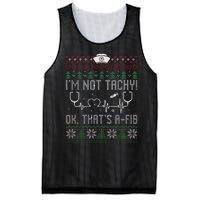 Im Not Tachy Nursing Scrubs Funny Nurse Ugly Christmas Mesh Reversible Basketball Jersey Tank