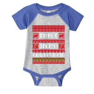 IM Not Tachy Nurse Ugly Christmas Sweater Rn Nursing Xmas Meaningful Gift Infant Baby Jersey Bodysuit