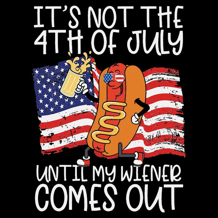 It's Not The 4th Of July Until My Wiener Comes Out Hot Dog Impact Tech Backpack