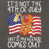 It's Not The 4th Of July Until My Wiener Comes Out Hot Dog Cotton Canvas Backpack