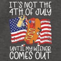 It's Not The 4th Of July Until My Wiener Comes Out Hot Dog Vector Backpack