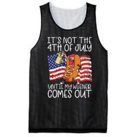 It's Not The 4th Of July Until My Wiener Comes Out Hot Dog Mesh Reversible Basketball Jersey Tank