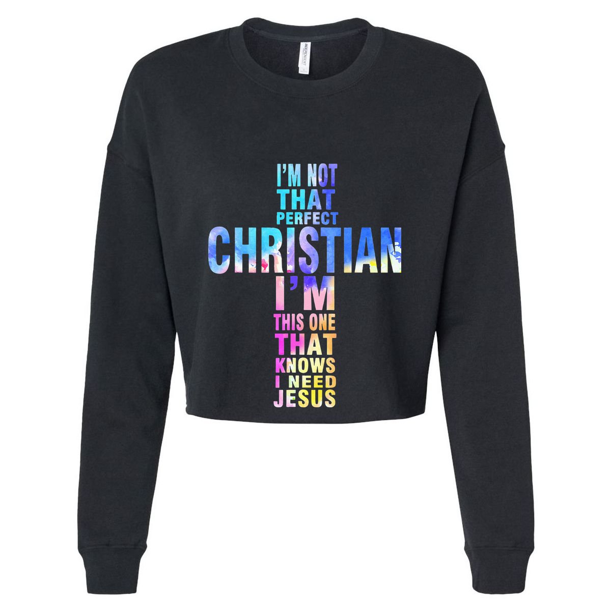 Im Not That Perfect Christian I Know I Need Jesus Flat Bill Trucker Hat