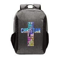 Im Not That Perfect Christian I Know I Need Jesus Vector Backpack