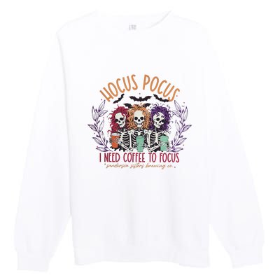 I Need To Focus Premium Crewneck Sweatshirt