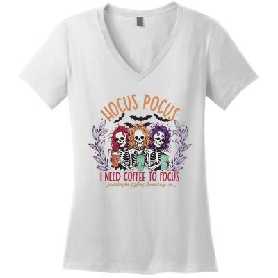 I Need To Focus Women's V-Neck T-Shirt