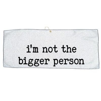 Im Not The Bigger Person Large Microfiber Waffle Golf Towel