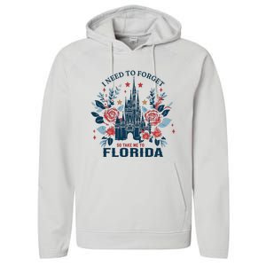 I Need To Forget Florida Performance Fleece Hoodie