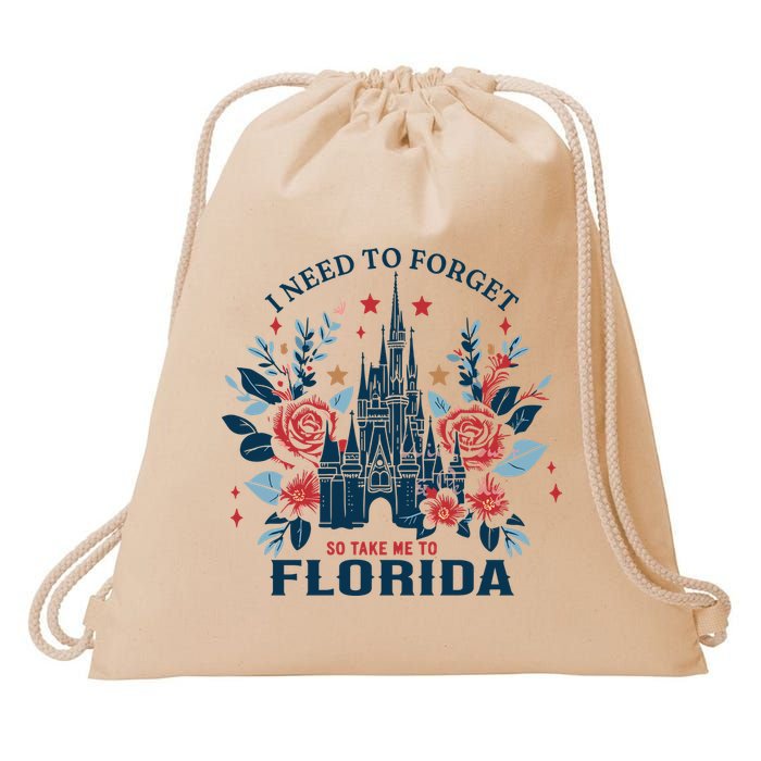 I Need To Forget Florida Drawstring Bag