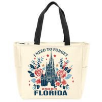 I Need To Forget Florida Zip Tote Bag