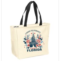 I Need To Forget Florida Zip Tote Bag