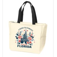 I Need To Forget Florida Zip Tote Bag