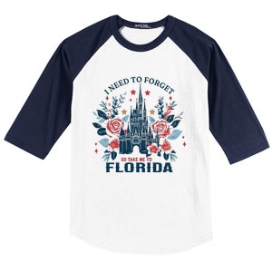 I Need To Forget Florida Baseball Sleeve Shirt