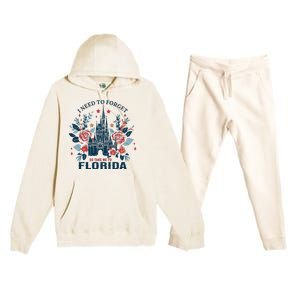 I Need To Forget Florida Premium Hooded Sweatsuit Set