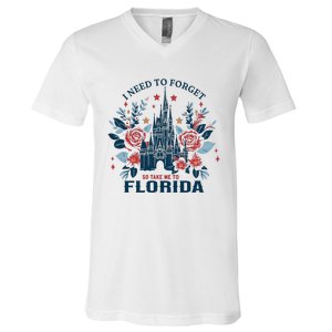 I Need To Forget Florida V-Neck T-Shirt