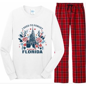 I Need To Forget Florida Long Sleeve Pajama Set