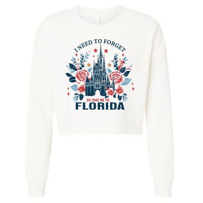 I Need To Forget Florida Cropped Pullover Crew