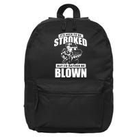 Its Nice To Be Stroked Funny Race Car Enthusiast Racing 16 in Basic Backpack
