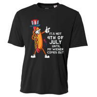 It's Not The 4th Of July Until My Wiener Comes Out Hot Dog Cooling Performance Crew T-Shirt