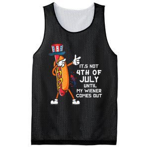 It's Not The 4th Of July Until My Wiener Comes Out Hot Dog Mesh Reversible Basketball Jersey Tank