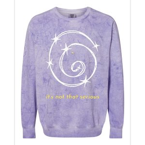 It's Not That Serious Spiral Galaxy Universe Cosmic Simple Colorblast Crewneck Sweatshirt