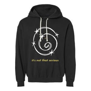 It's Not That Serious Spiral Galaxy Universe Cosmic Simple Garment-Dyed Fleece Hoodie