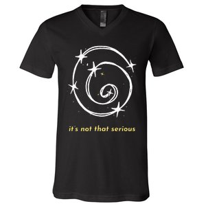 It's Not That Serious Spiral Galaxy Universe Cosmic Simple V-Neck T-Shirt