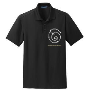 It's Not That Serious Spiral Galaxy Universe Cosmic Simple Dry Zone Grid Polo