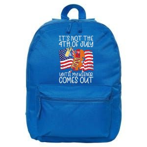 Its Not The 4th Of July Until My Weiner Comes Out Graphic Premium 16 in Basic Backpack