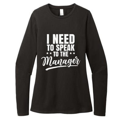 I Need To Speak To The Manager Calm Down Karens Karen Womens CVC Long Sleeve Shirt