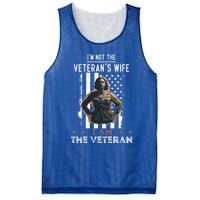 IM Not The VeteranS Wife I Am The Veteran Mom Memorial Day Funny Gift Mesh Reversible Basketball Jersey Tank