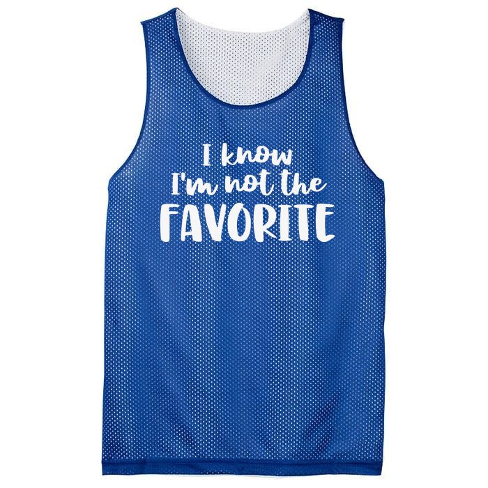 I'm Not The Favorite Sarcastic Matching Family Sibling Joke Mesh Reversible Basketball Jersey Tank