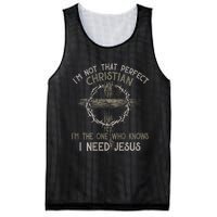 IM Not That Perfect Christian M The One That Knows Mesh Reversible Basketball Jersey Tank