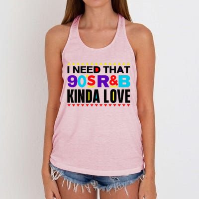 I Need That 90S R&B Kinda Love 90s Kinda Girl Retro Women's Knotted Racerback Tank