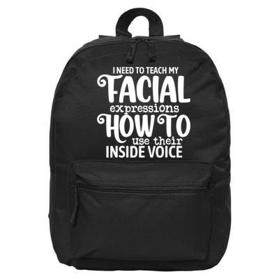 I Need To Teach My Facial Expressions How To Use Their Voice 16 in Basic Backpack