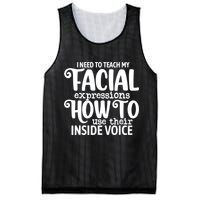 I Need To Teach My Facial Expressions How To Use Their Voice Mesh Reversible Basketball Jersey Tank