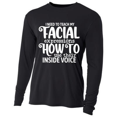 I Need To Teach My Facial Expressions How To Use Their Voice Cooling Performance Long Sleeve Crew