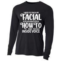 I Need To Teach My Facial Expressions How To Use Their Voice Cooling Performance Long Sleeve Crew