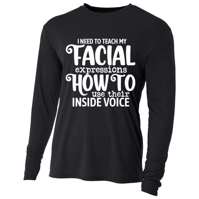 I Need To Teach My Facial Expressions How To Use Their Voice Cooling Performance Long Sleeve Crew