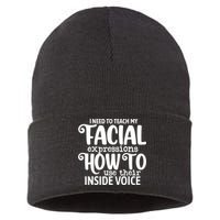 I Need To Teach My Facial Expressions How To Use Their Voice Sustainable Knit Beanie