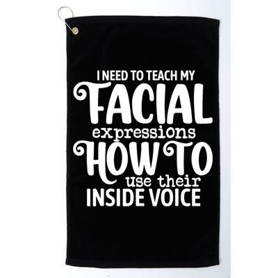 I Need To Teach My Facial Expressions How To Use Their Voice Golf Towel