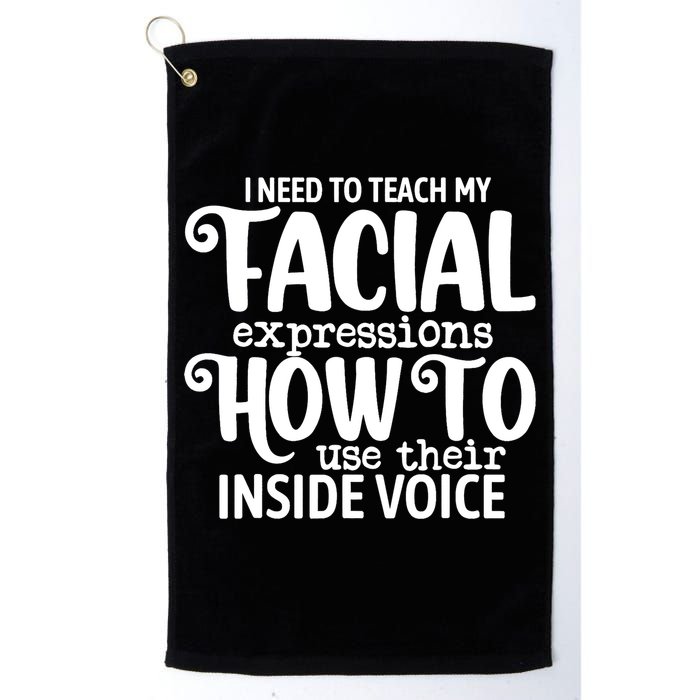 I Need To Teach My Facial Expressions How To Use Their Voice Golf Towel