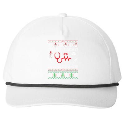 IM Not Tachy Funny Nurse Ugly Christmas Gift Snapback Five-Panel Rope Hat