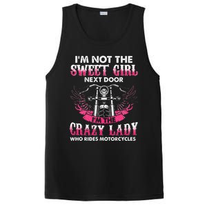 I'm Not The Sweet Next Door Crazy Lady Ride Motorcycle PosiCharge Competitor Tank