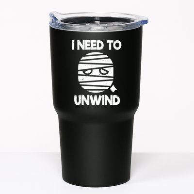 I Need To Unwind Funny Mummy Halloween Tumbler