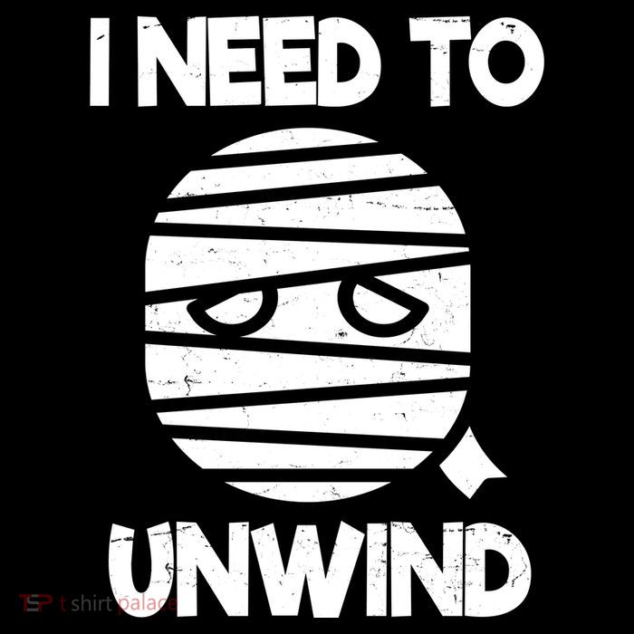 I Need To Unwind Funny Mummy Halloween Pom Pom 12in Knit Beanie
