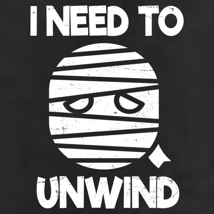 I Need To Unwind Funny Mummy Halloween Microfiber Hand Towel